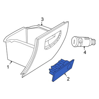 Jeep OE - Front Glove Box Latch