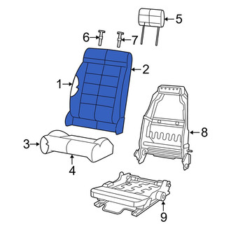 Jeep OE - Front Left Seat Back Cushion Cover