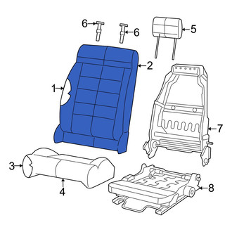 Jeep OE - Front Left Seat Back Cushion