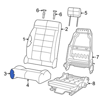 Jeep OE - Front Right Seat Cushion Foam