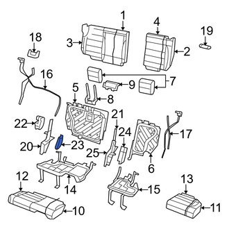 Jeep OE - Rear Left Seat Hinge Cover