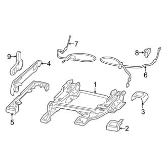 Jeep OE - Seats & Tracks - Tracks & Components (Passenger Side), (Rubicon / Sahara / Sport)