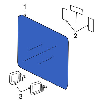 Jeep OE - Rear Left Side Panel Glass