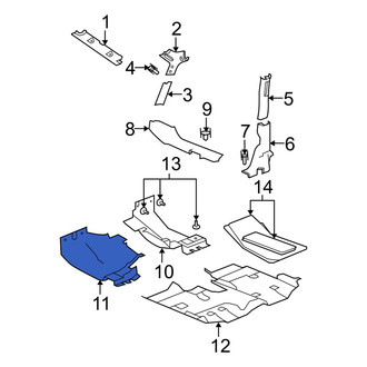 Jeep OE - Front Left Floor Carpet