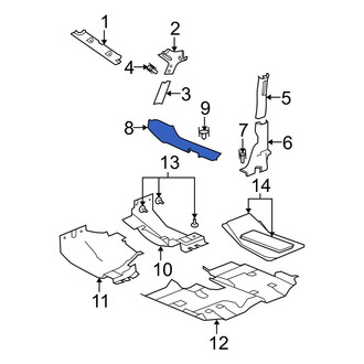 Jeep OE - Front Right Door Sill Plate