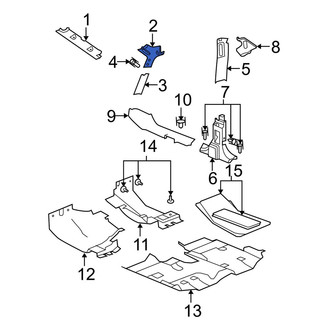 Jeep OE - Left Upper Body A-Pillar Trim Panel