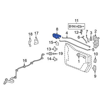 Jeep OE - Front Left Inner Interior Door Handle