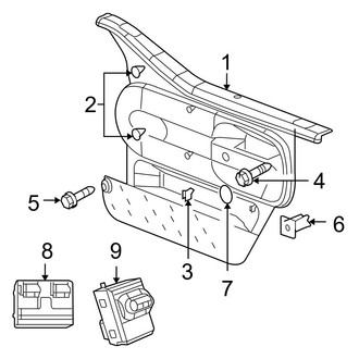 Jeep OE - Front Door - Interior Trim (Half Door)