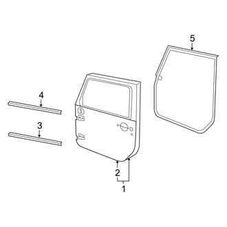 Jeep OE - Front Door - Door & Components (Full Door)