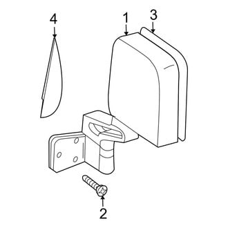 Jeep OE - Front Door - Outside Mirrors (Full Door)