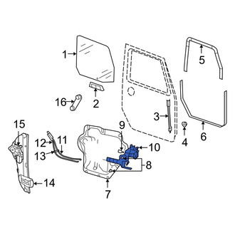 Jeep OE - Front Right Door Latch Reinforcement