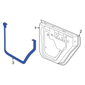 Jeep OE - Center Left Door Seal