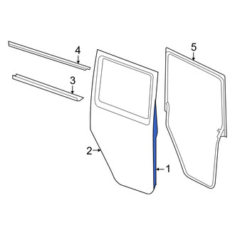 Jeep OE - Center Left Door Shell