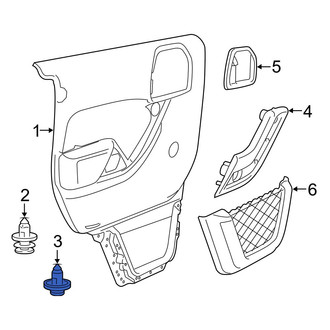 Jeep OE - Front Inner Door Interior Trim Panel Retainer