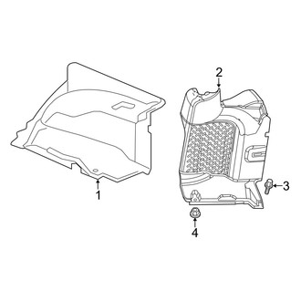 Jeep OE - Quarter Panel - Interior Trim (Rubicon / Sahara / Sport)