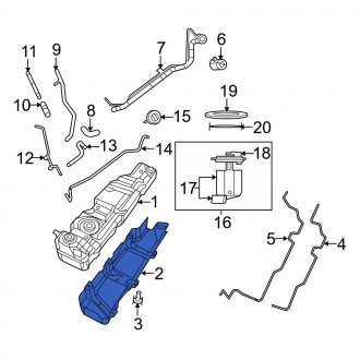 Jeep OE - Jeep Wrangler 2010 Fuel System Components