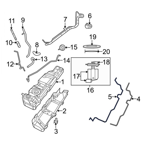 Jeep OE 52059779AC Fuel Tank Vent Hose