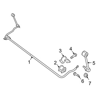 Jeep OE - Rear Suspension - Stabilizer Bar & Components (RWD)