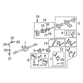 Jeep OE - Rear Suspension - Axle Housing (RWD)