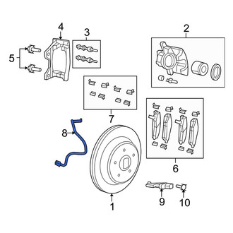 Jeep OE - Rear Left Brake Hydraulic Line