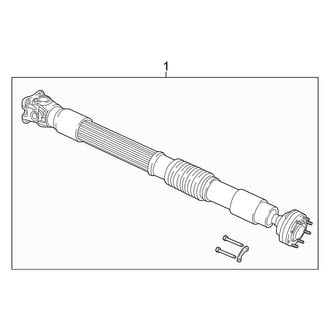 Jeep OE - Rear Suspension - Drive Shaft (Rubicon / Unlimited Rubicon Automatic Tr)