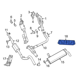 Jeep OE - Jeep Wrangler 2012 Exhaust System - Exhaust Components