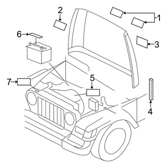 Jeep OE - Information Labels - Labels