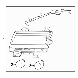 Jeep OE - Front Lamps - Park & Signal Lamps (Halogen)