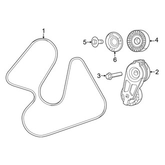 Jeep OE - Cooling - Belts & Pulleys (3.0L)