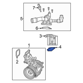 Jeep OE - Engine Water Pump Housing Gasket