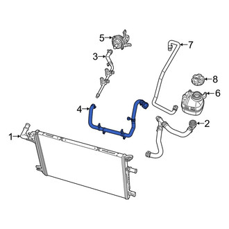 Jeep OE - Radiator Coolant Hose