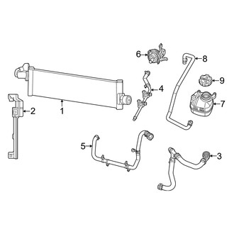 Jeep OE - Cooling - Radiator & Components (Secondary), (3.6L)