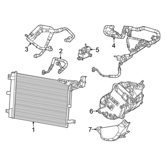 Jeep OE - Air Conditioner & Heater - Condenser, Compressor & Lines (Unlimited High Altitude 4xe / Unlimited Rubicon 4xe / Unlimited Sahara 4xe)