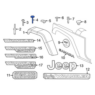 Jeep OE - Fender Flare Clip