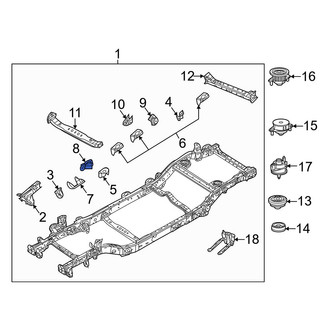 Jeep OE - Front Left Suspension Control Arm Bracket