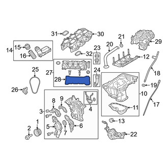 Jeep OE - Right Engine Valve Cover Gasket