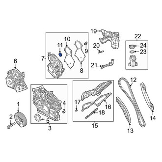 Jeep OE - Upper Engine Timing Cover Seal