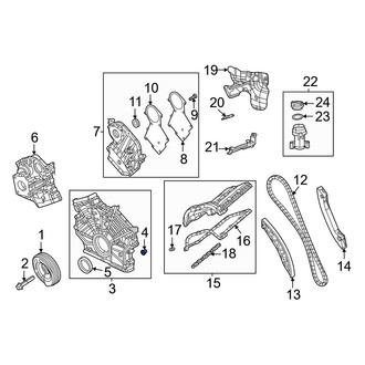 Jeep OE - Lower Engine Timing Cover Seal