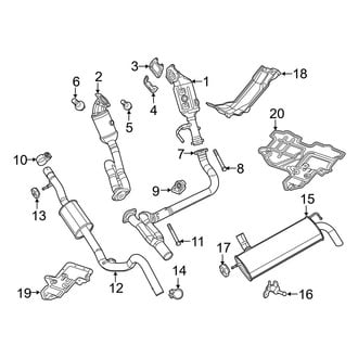 Jeep OE - Exhaust System - Exhaust Components (3.6L)