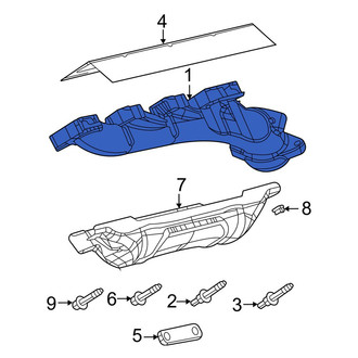 Jeep OE - Left Exhaust Manifold