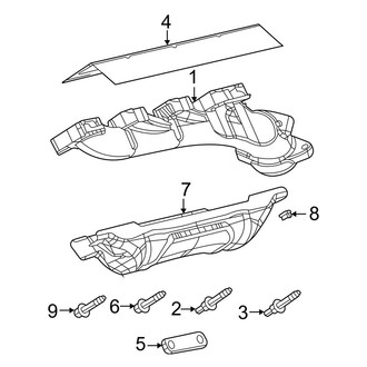 Jeep OE - Exhaust System - Exhaust Manifold (6.4L)