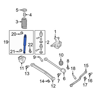 Jeep OE - Front Suspension Shock Absorber