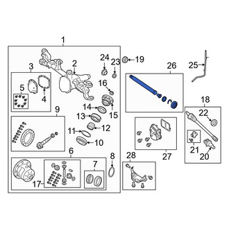 Jeep OE - Front Left Drive Axle Shaft