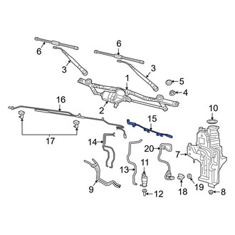 Jeep OE - Front Lower Windshield Washer Hose