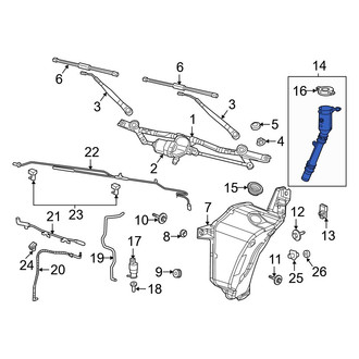 Jeep OE - Front Washer Fluid Reservoir Filler Pipe