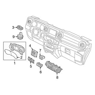 Jeep OE - Instrument Panel - Cluster & Switches