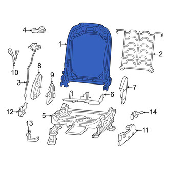 Jeep OE - Front Right Seat Back Frame