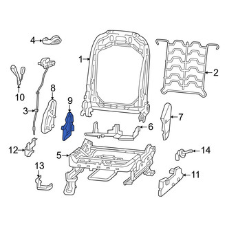 Jeep OE - Front Right Outer Seat Hinge Cover