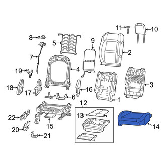 Jeep OE - Front Left Seat Cover