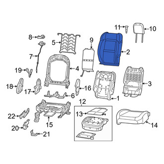 Jeep OE - Rear Left Seat Back Cushion Cover